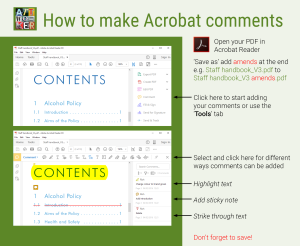 Acrobat comments are the quickest to highlight artwork corrections by Sarahjane Jackson, Artworker